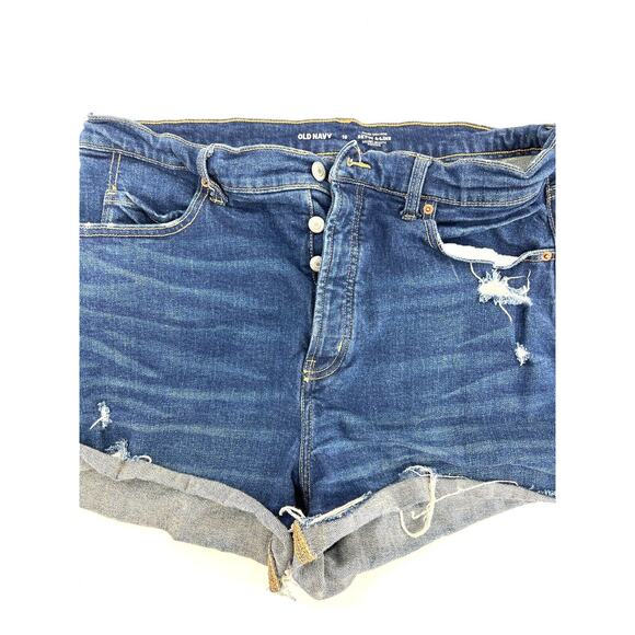 Old Navy Women's Sky In A Line Button Fly Denim Jean Shorts 16 - Picture 1 of 9